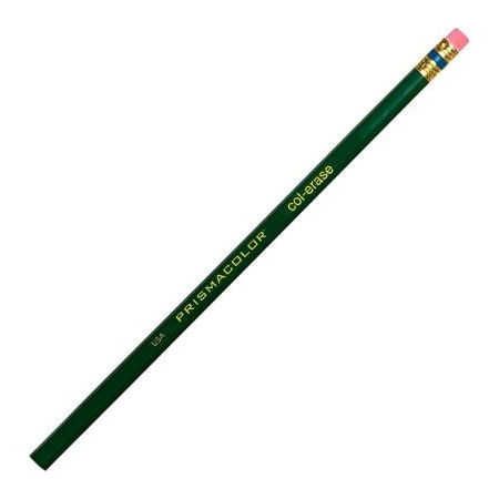 Prismacolor Col-Erase Pencils, Green Lead, Green Barrel